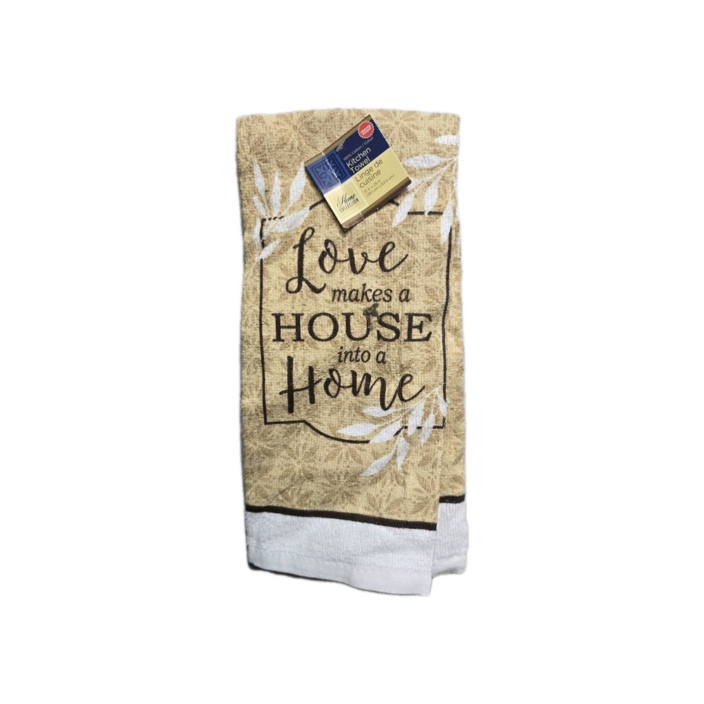 New Kitchen Towel Love Makes a House a Home